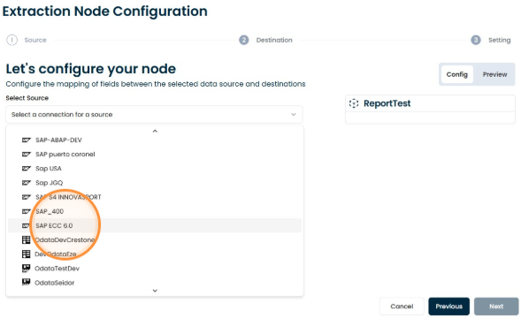 SAP ABAP system selection screen