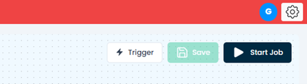 Open the job trigger