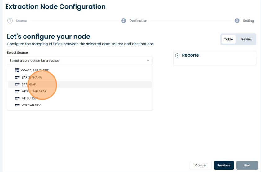 SAP ABAP system selection screen
