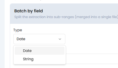 Choose Date or String type