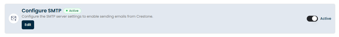 Configure SMTP expanded form