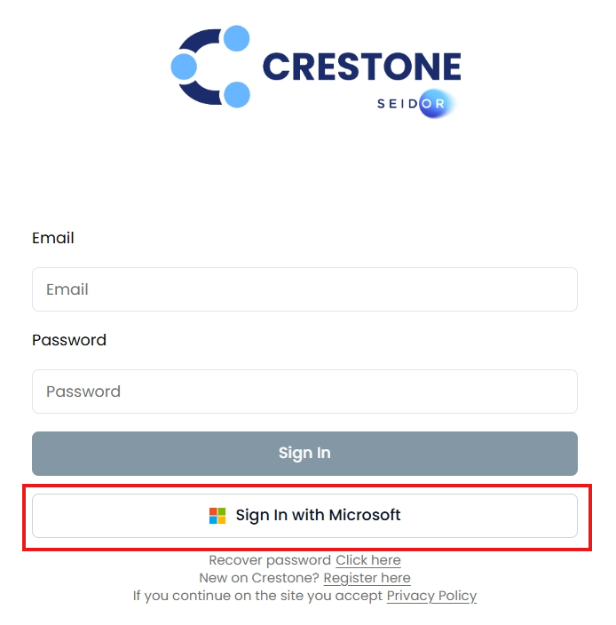 Sign in with Azure AD 