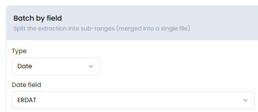 Select the date field