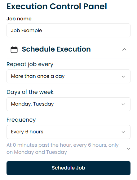 Run the job once per day