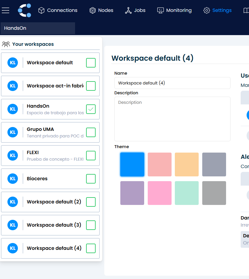 Switch Workspaces