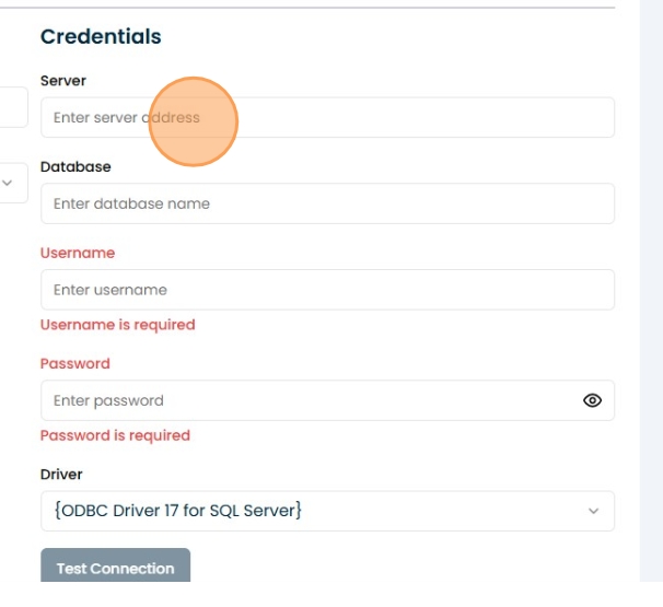 Azure SQL server credentials