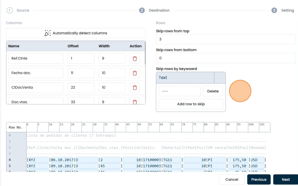 Confirmation button location
