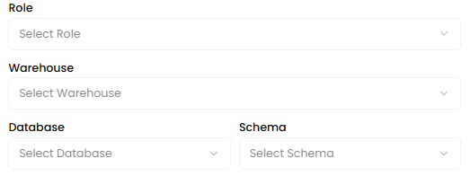 Configure the inputs of Role
