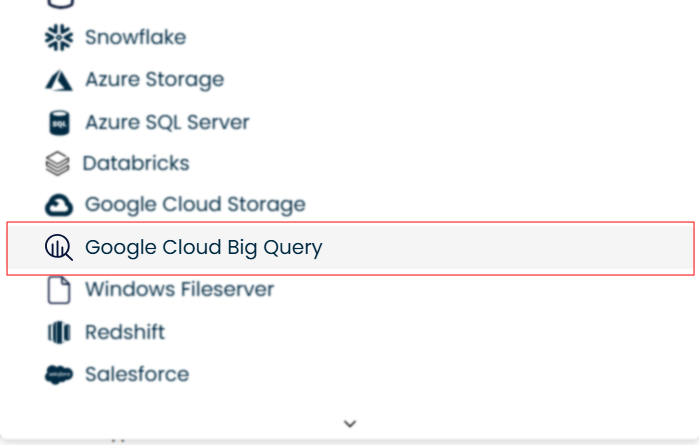 Select the destination type