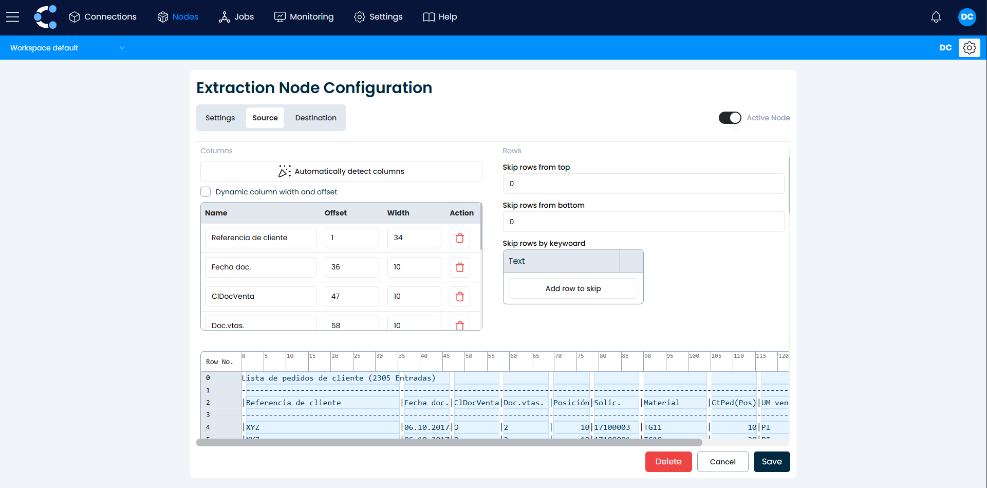 SAP Report Extraction