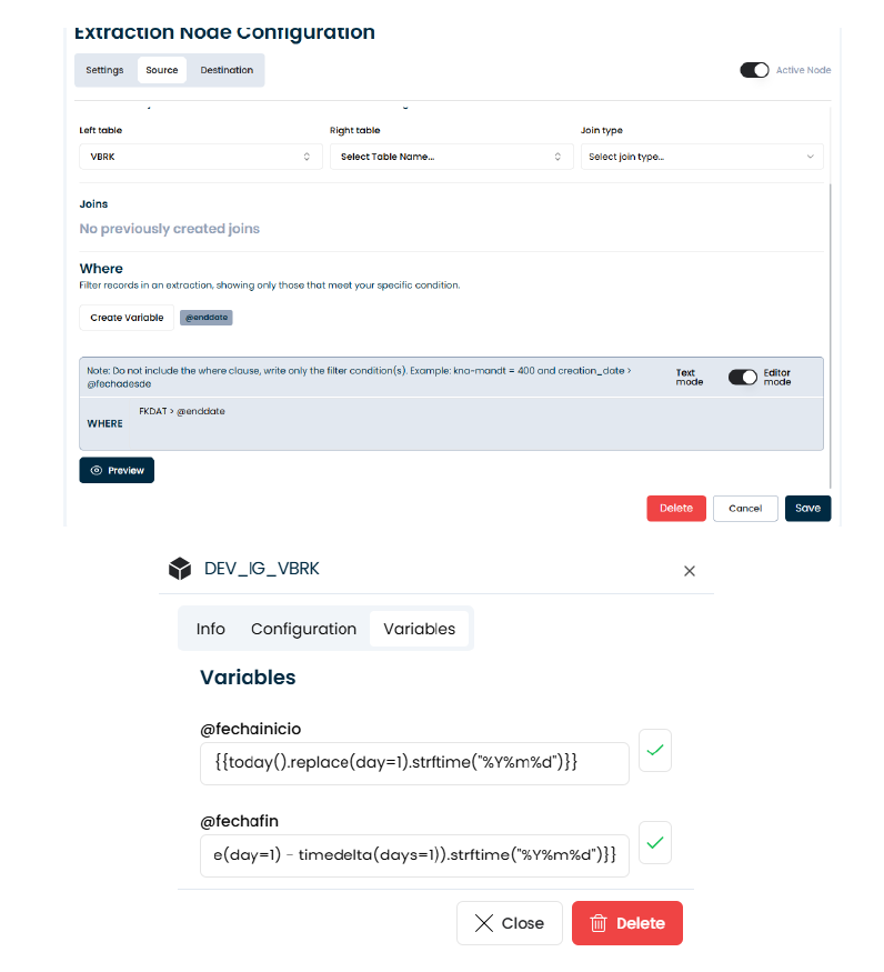 Dynamic Variables for Filters