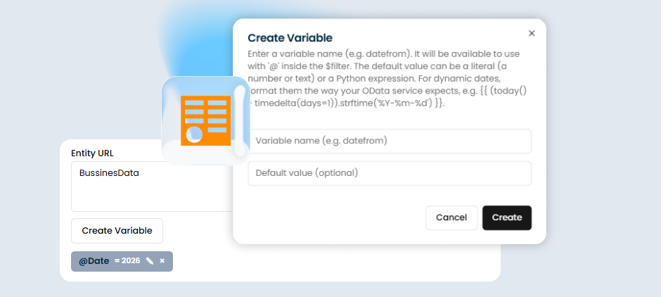 Dynamic Variables in OData Sources
